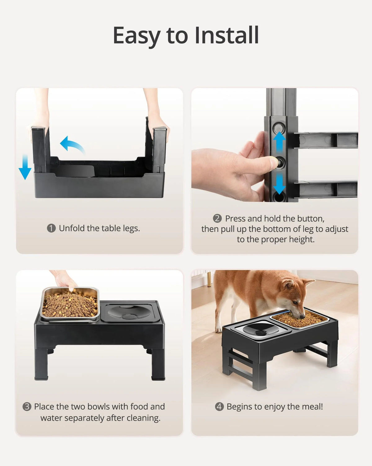 Gamelle Surélevée Anti-Éclaboussures pour Chien 🐕🥣