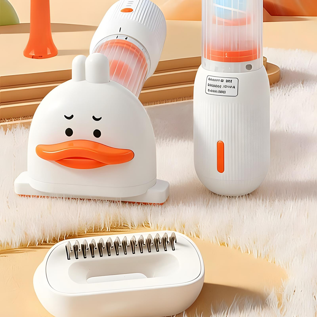 Brosse Électrique 4-en-1 Anti-Poils pour Animaux 🐾