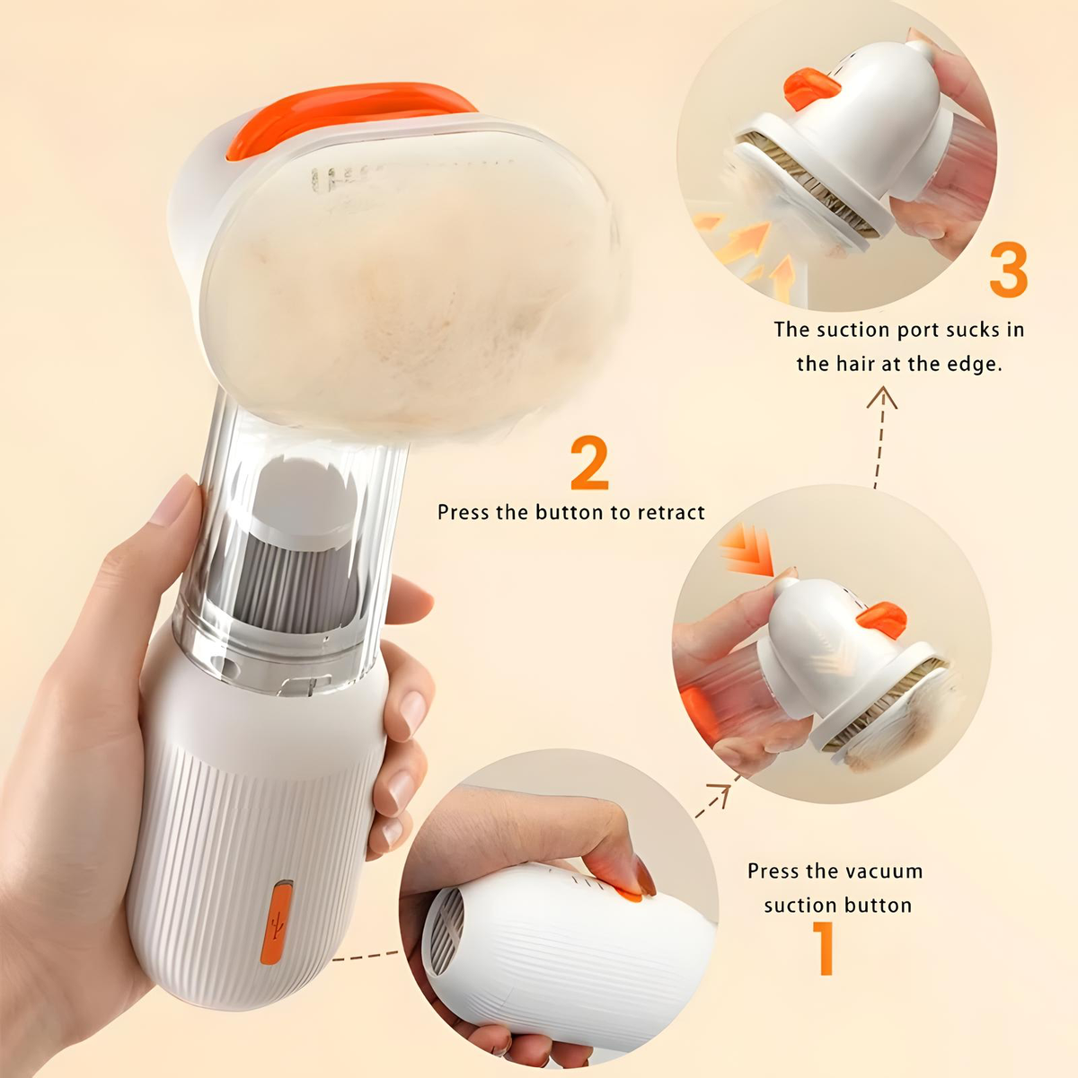 Brosse Électrique 4-en-1 Anti-Poils pour Animaux 🐾